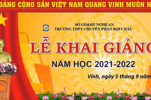 Nghệ An có duy nhất điểm khai giảng tại Trường THPT chuyên Phan Bội Châu và sẽ được phát truyền hình trực tiếp.
