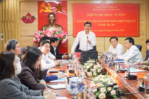 Hội nghị trực tuyến ngành Giáo dục Nghệ An.