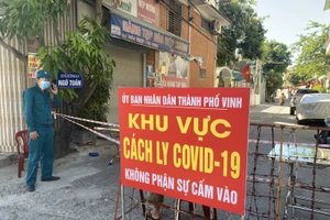 Khu vực khối Quang Tiến, phường Hưng Bình, TP Vinh, Nghệ An bị phong tỏa từ rạng sáng ngày 21/6