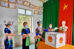 Cử tri của các huyện Kỳ Sơn, Tương Dương, Quế Phong, Con Cuông của tỉnh Nghệ An đã đi bầu cử sớm