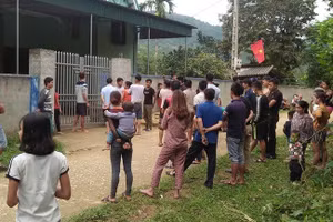 Ngôi nhà nơi xảy ra án mạng. 