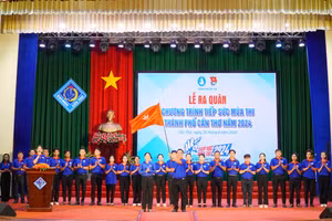 Cần Thơ ra quân chương trình Tiếp sức mùa thi năm 2024.