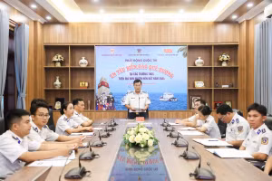 Lễ phát động cuộc thi Em yêu biển đảo quê hương em. (Ảnh: CSB cung cấp)