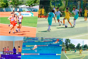 Ấn tượng những màn tranh tài tại Hội khỏe Phù Đổng khu vực V tại Bến Tre