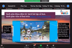 Giới thiệu bộ SGK Tiếng Anh lớp 3 bằng hình thức trực tuyến.