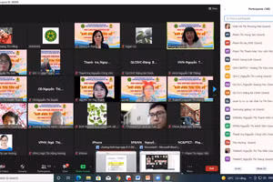 Buổi lễ được tổ chức theo hình thức trực tuyến