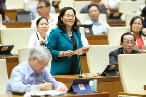 Đại biểu Nguyễn Thị Lệ - Đoàn ĐBQH Thành phố Hồ Chí Minh chất vấn Bộ trưởng Bộ Tài chính 