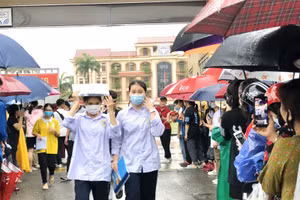 Thí sinh tham dự kỳ thi tuyển sinh vào lớp 10 các trường THPT công lập của tỉnh Hải Dương năm 2022. Ảnh: Sở GD&ĐT Hải Dương