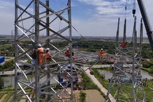 Ngắm ‘siêu’ công trình đường dây 500kV mạch 3 sắp hoàn thành