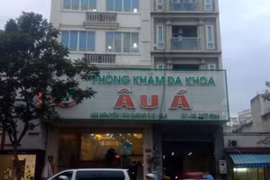 Công ty TNHH một thành viên dịch vụ y tế Âu Á (425 Nguyễn Văn Luông, phường 12, quận 6) - nơi thuê mượn chứng chỉ hành nghề của bác sĩ Quang (Ảnh:IT) 