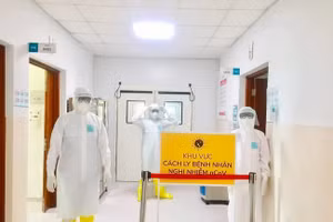 Khu vực cách ly điều trị ca nhiễm Covid-19 tại Bệnh viện Nhi đồng TPHCM (Ảnh: BVCC)