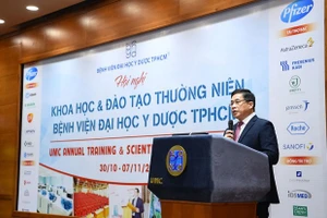 PGS TS BS. Nguyễn Hoàng Bắc phát biểu khai mạc Hội nghị (Ảnh:BVCC)