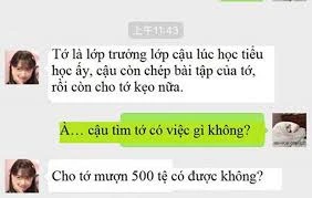 Bạn thời tiểu học nhắn tin mượn tiền, chàng trai đáp trả “chất như nước cất” 