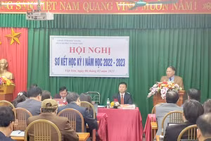 Bắc Giang sơ kết học kỳ I năm học 2022 -2023.