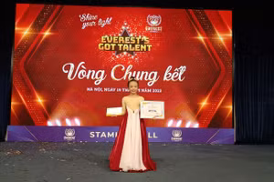 Gia Linh tại vòng chung kết.