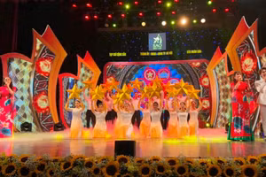 Một tiết mục trong chương trình. (Ảnh: Hạnh Trần).