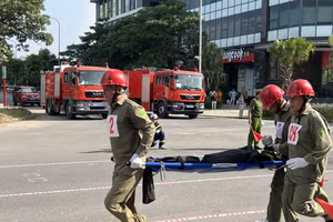 Các tình huống diễn tập cứu nạn cứu hộ.