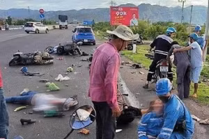 Hiện trường một vụ TNGT. (Ảnh IT)