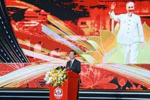 Chủ tịch nước Võ Văn Thưởng phát biểu tại lễ kỷ niệm.