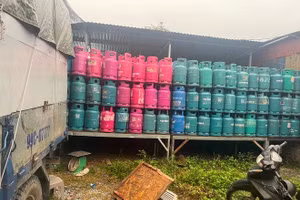 Khu vực nơi sang chiết gas.