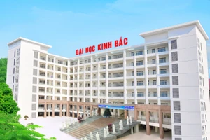 Một góc trường Đại học Kinh Bắc.