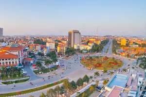 Một góc huyện Tiên Du nhìn từ trên cao.