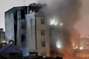 Chung cư mini nơi xảy ra vụ cháy khiến 56 người chết.