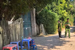 Khu vực ngôi nhà xảy ra sự việc 4 người tử vong.