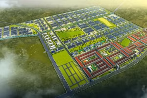 Phối cảnh tổng thể dự án Khu đô thị Thuận Thành III Bắc Ninh.