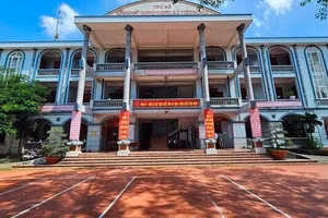 Trụ sở UBND xã Việt Ngọc, quê quán của nghi phạm.