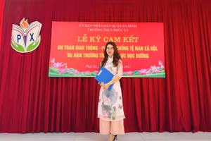 Cô giáo Lê Thị Lan - Trường THCS Phúc Xá.