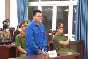 Bị cáo Nông tại phiên tòa. Ảnh: Trần Trang.