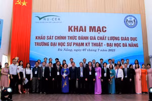 Đợt Khảo sát chính thức Đánh giá ngoài cơ sở giáo dục Trường Đại học Sư phạm Kỹ thuật sẽ diễn ra từ ngày 7/7 đến ngày 12/7. Ảnh: Hoàng Vinh. 