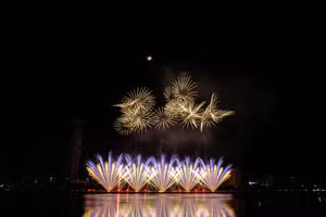 Màn trình diễn pháo hoa của đội Ba Lan. Ảnh: Hoàng Vinh. 