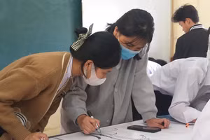 Các em học sinh trong giờ học. Ảnh minh họa. 