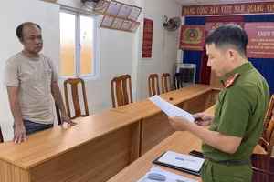 Công an TP. Đà Nẵng đã khởi tố bị can, bắt tạm giam Phùng Đình Dương Kha. Ảnh: Công an TP. Đà Nẵng. 