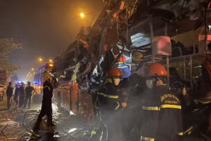 Hiện trường vụ tai nạn. Ảnh: Công an Quảng Nam. 