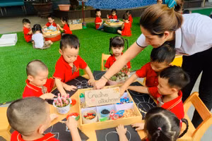 Đào tạo giáo viên mầm non và yêu cầu đặt ra liên thông với tiểu học. 