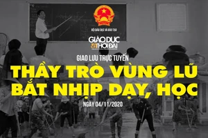 Giao lưu trực tuyến: Thầy trò vùng lũ bắt nhịp dạy, học