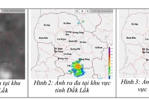 Ảnh dự báo của Trung tâm khí tượng thủy văn Đắk Lắk.