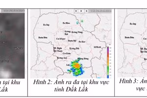 Ảnh dự báo của Trung tâm khí tượng thủy văn Đắk Lắk.