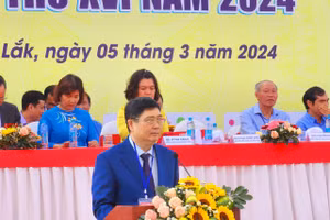 Ông Phạm Đăng Khoa, Giám đốc Sở GD&ĐT khai mạc HKPĐ lần thứ XVI năm 2024. (Ảnh: TT)