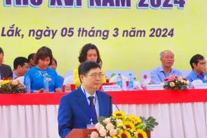 Ông Phạm Đăng Khoa, Giám đốc Sở GD&ĐT khai mạc HKPĐ lần thứ XVI năm 2024. (Ảnh: TT)