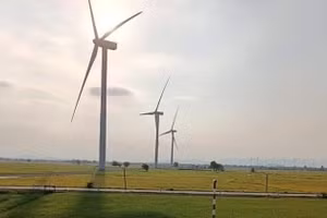 Một dự án điện gió tại huyện Đắk Song, tỉnh Đắk Nông.
