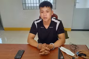 Phan Văn Hiếu bị bắt sau khi cướp tiệm vàng ở Ea Kar, tỉnh Đắk Lắk (Ảnh: TL)