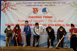 Khởi công xây dựng điểm trường mầm non trong khuôn khổ chương trình.