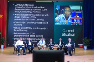 Hội nghị bàn tròn "Giáo dục STEM - Cơ hội và thách thức" được tổ chức trong khuôn khổ chương trình khởi động Dự án