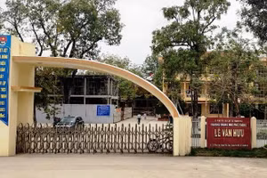 Trường THPT Lê Văn Hưu (Thiệu Hóa, Thanh Hóa). Ảnh: TL.