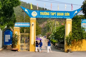 Trường THPT Quan Sơn (Thanh Hóa). Ảnh: TL.