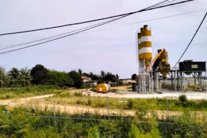 Một trạm trộn bê tông tươi. Ảnh minh họa.